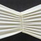 10 Pieces Ivory Ruffled Spandex Chair Bands for Classic Event Elegance 8x13 inches